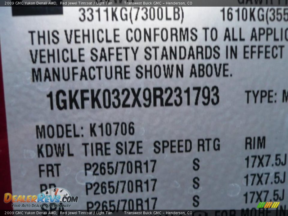 2009 GMC Yukon Denali AWD Red Jewel Tintcoat / Light Tan Photo #27
