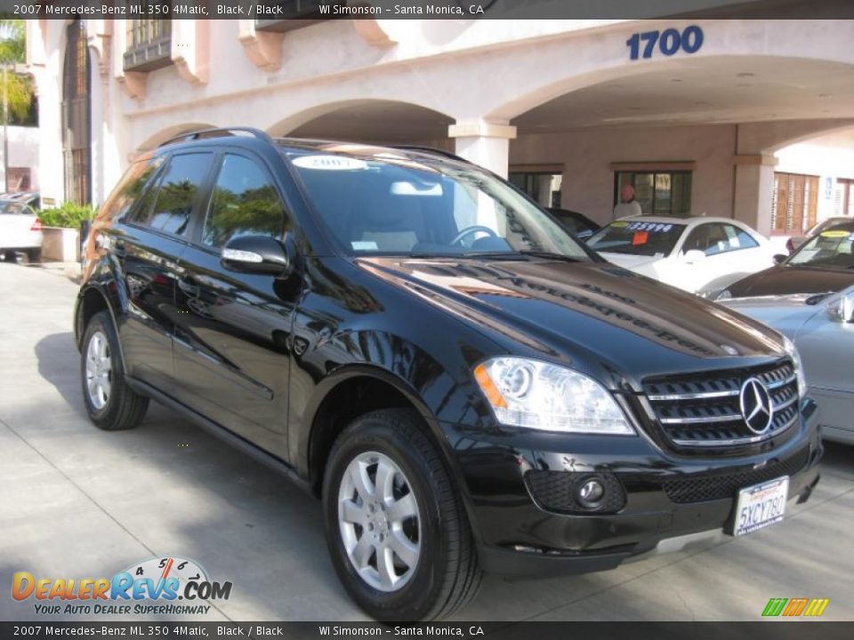 2007 Mercedes-Benz ML 350 4Matic Black / Black Photo #1