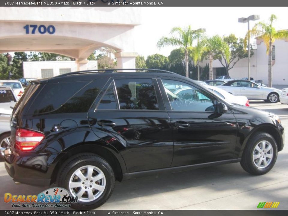 2007 Mercedes-Benz ML 350 4Matic Black / Black Photo #2