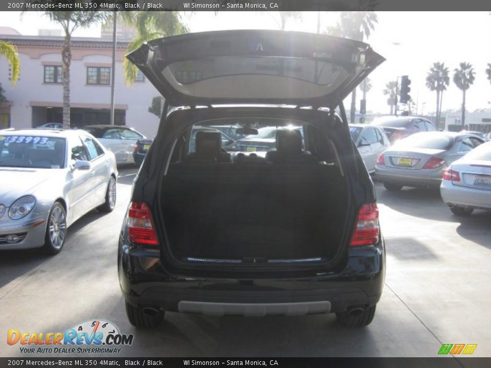 2007 Mercedes-Benz ML 350 4Matic Black / Black Photo #5