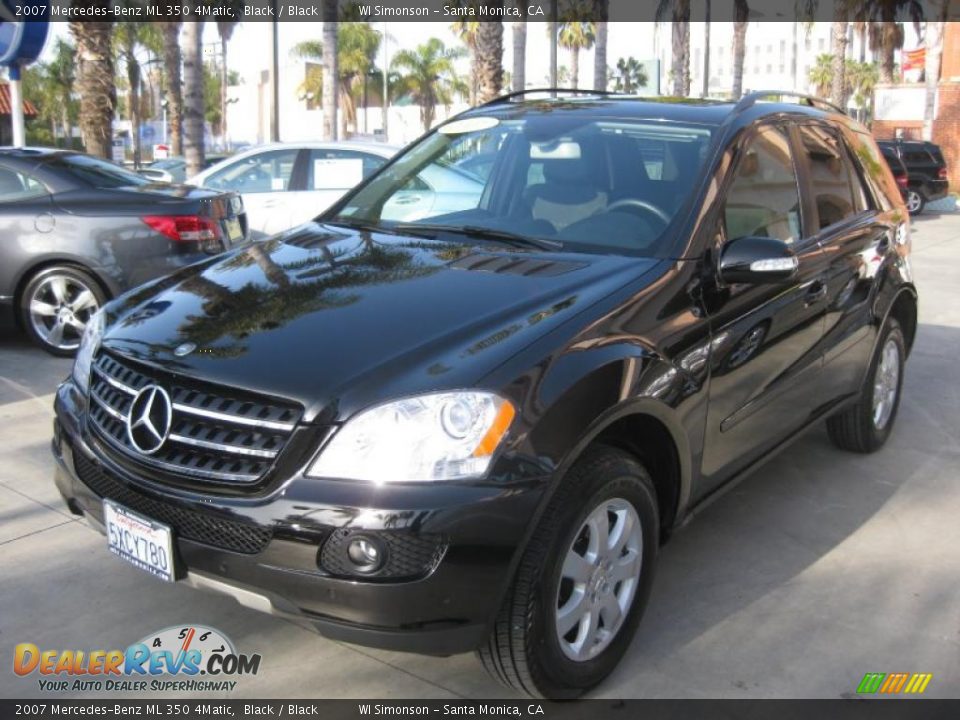 2007 Mercedes-Benz ML 350 4Matic Black / Black Photo #8
