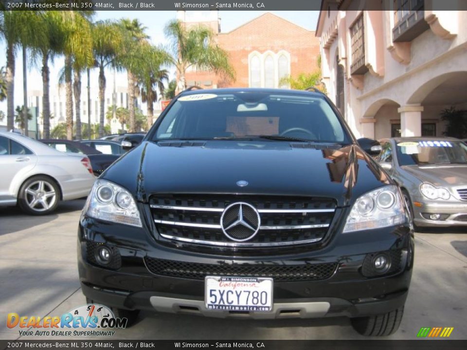 2007 Mercedes-Benz ML 350 4Matic Black / Black Photo #9
