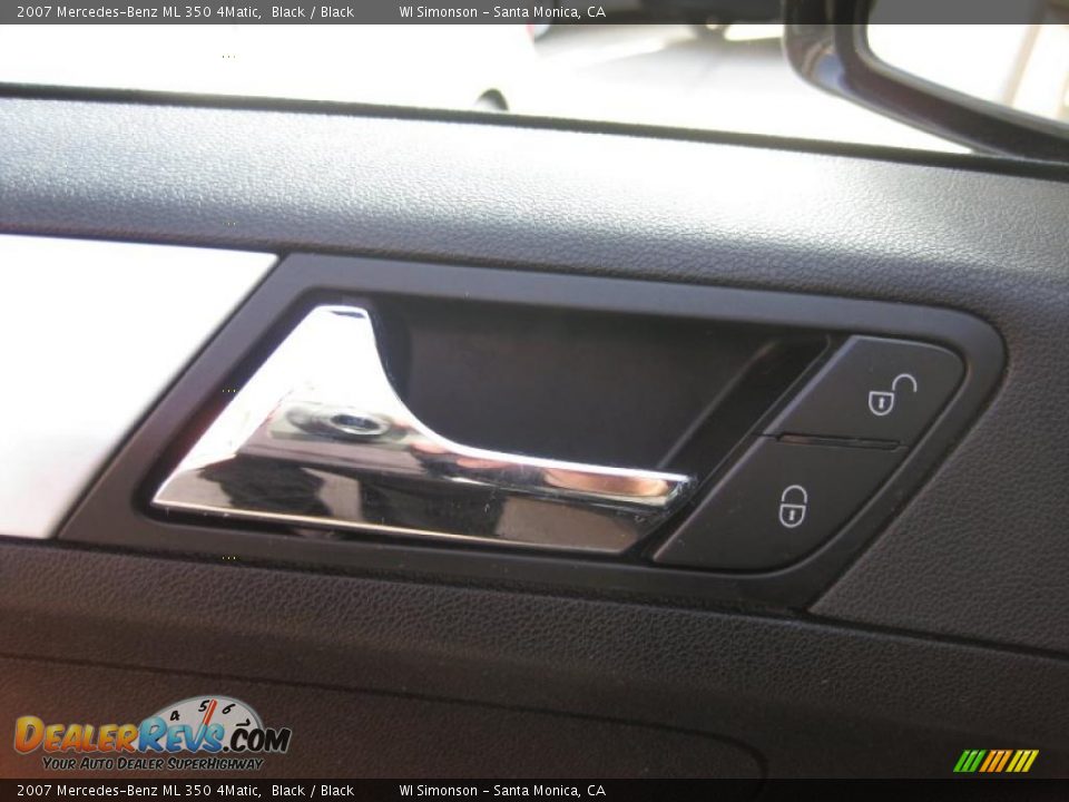 2007 Mercedes-Benz ML 350 4Matic Black / Black Photo #10