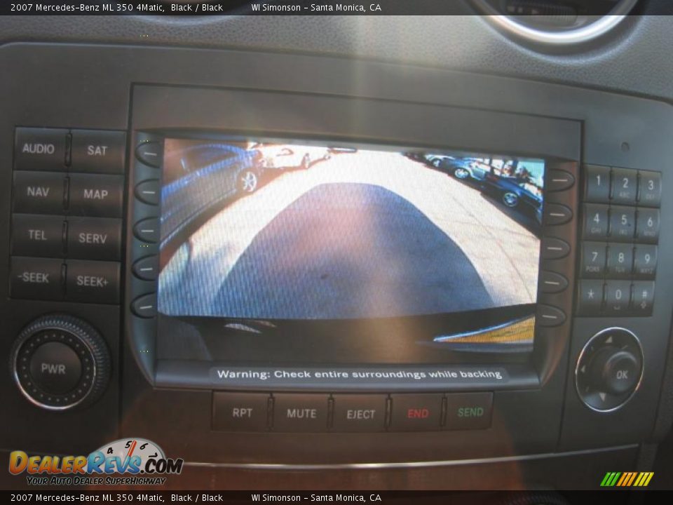 2007 Mercedes-Benz ML 350 4Matic Black / Black Photo #17