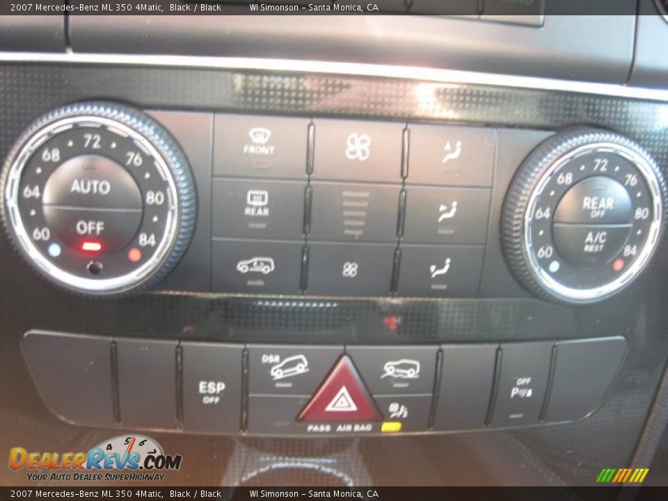 2007 Mercedes-Benz ML 350 4Matic Black / Black Photo #18