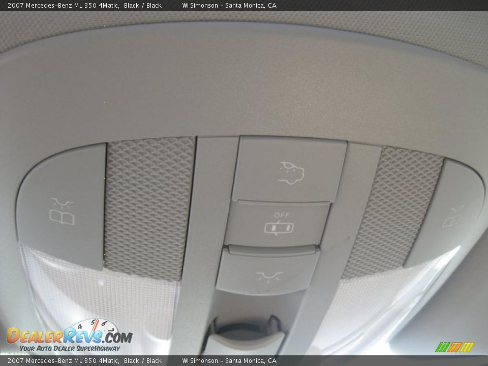 2007 Mercedes-Benz ML 350 4Matic Black / Black Photo #21