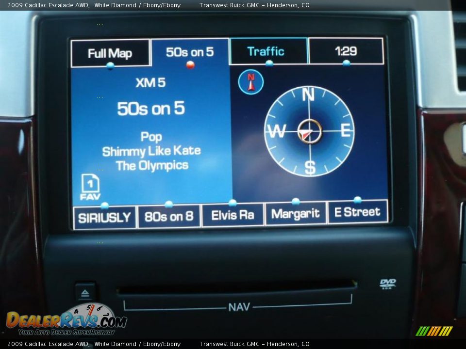 2009 Cadillac Escalade AWD White Diamond / Ebony/Ebony Photo #11