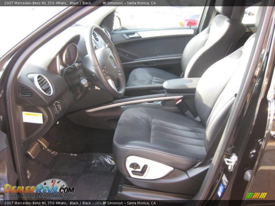 2007 Mercedes-Benz ML 350 4Matic Black / Black Photo #23