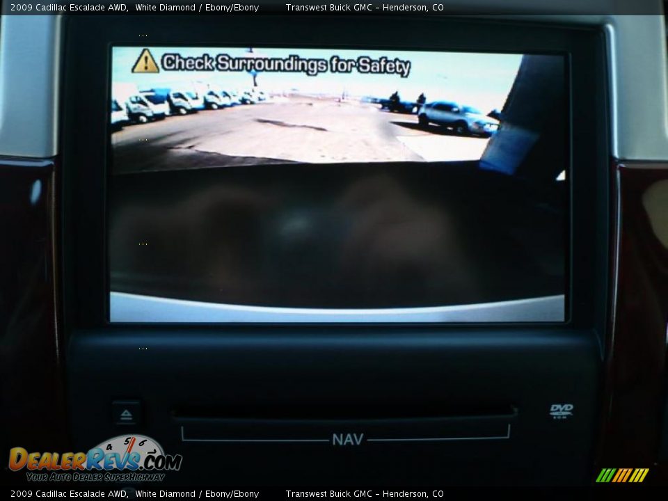 2009 Cadillac Escalade AWD White Diamond / Ebony/Ebony Photo #12