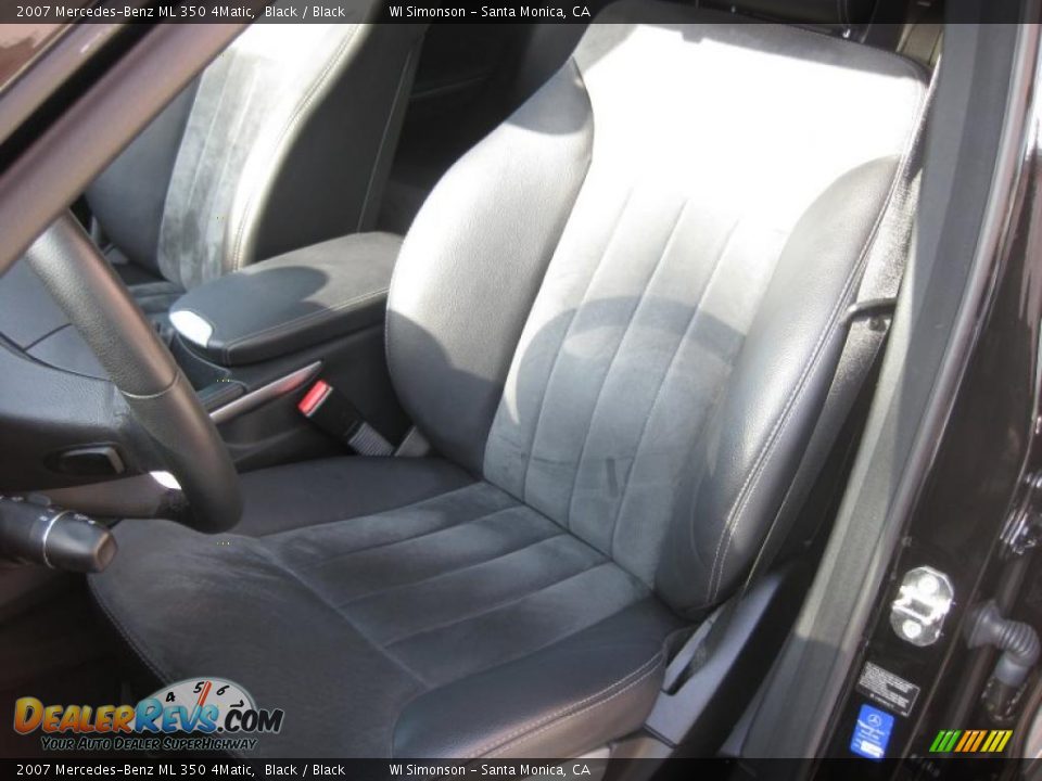2007 Mercedes-Benz ML 350 4Matic Black / Black Photo #24