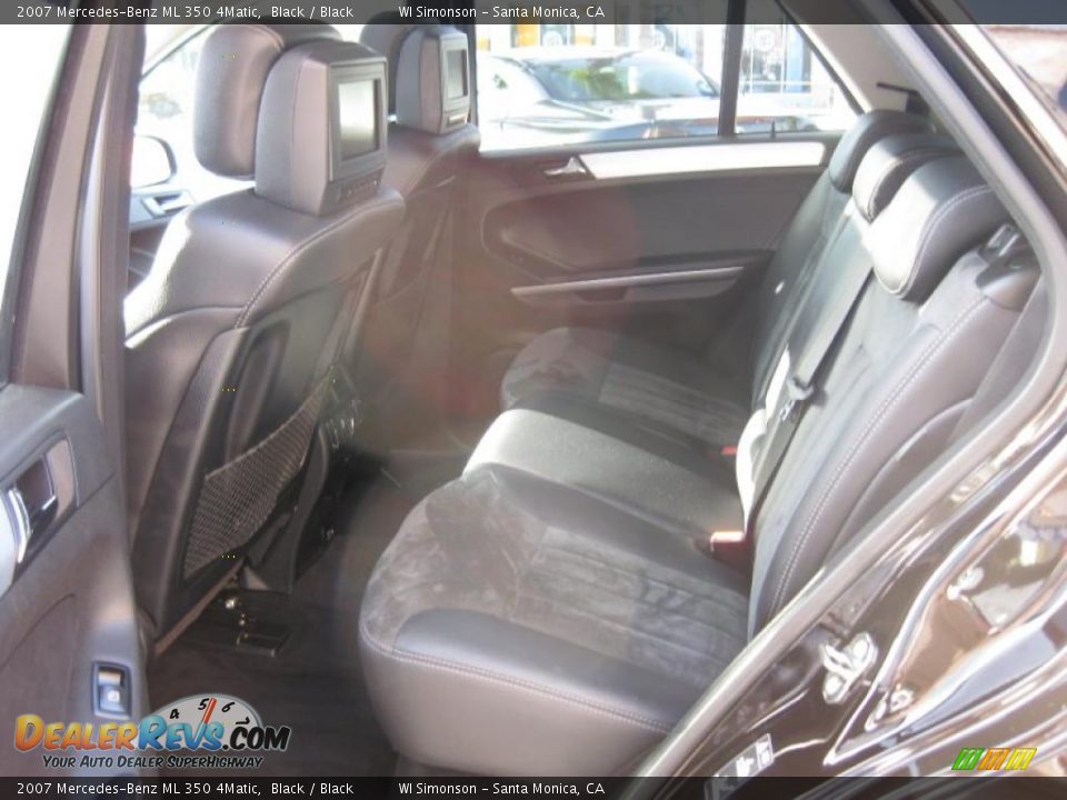 2007 Mercedes-Benz ML 350 4Matic Black / Black Photo #25