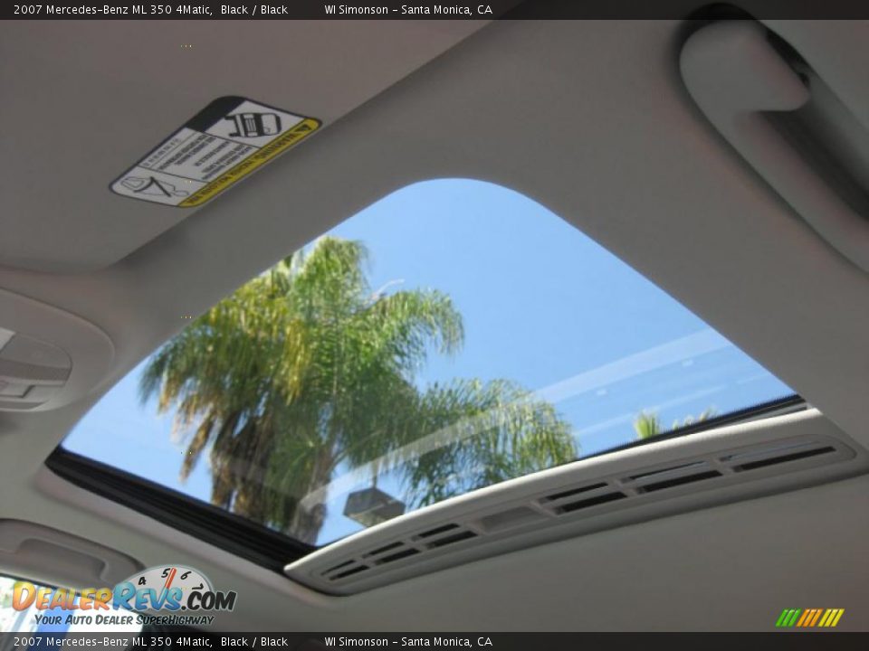 2007 Mercedes-Benz ML 350 4Matic Black / Black Photo #27