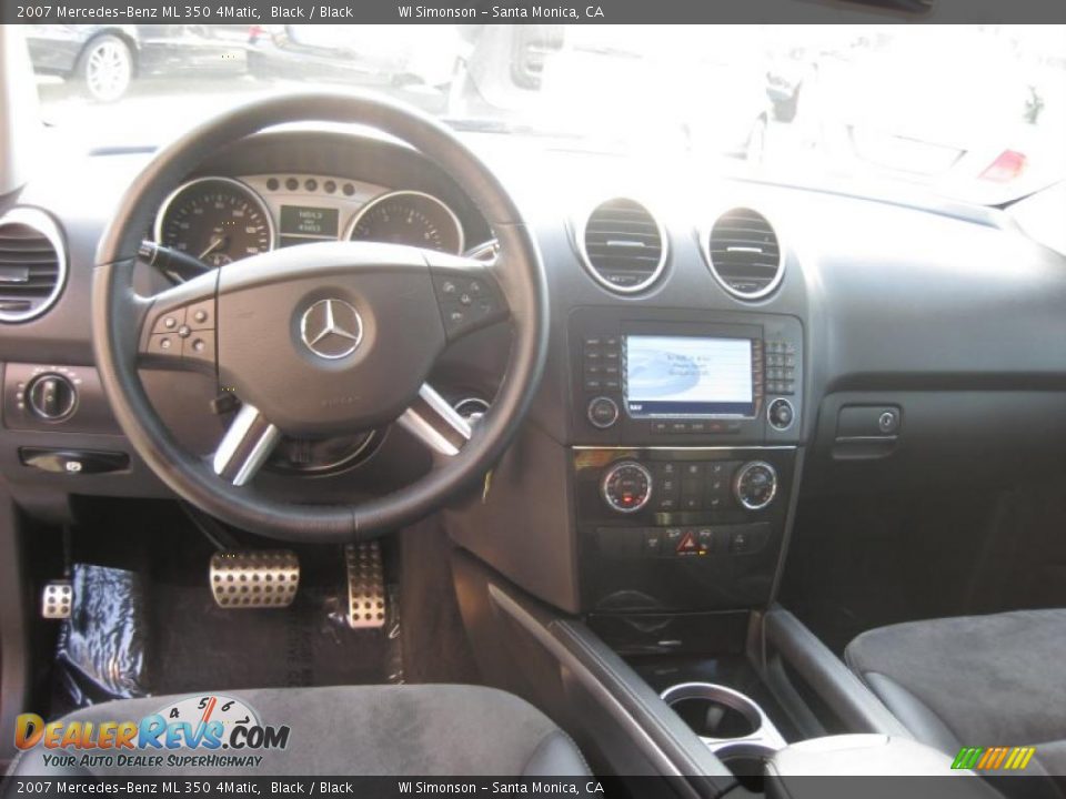 2007 Mercedes-Benz ML 350 4Matic Black / Black Photo #28