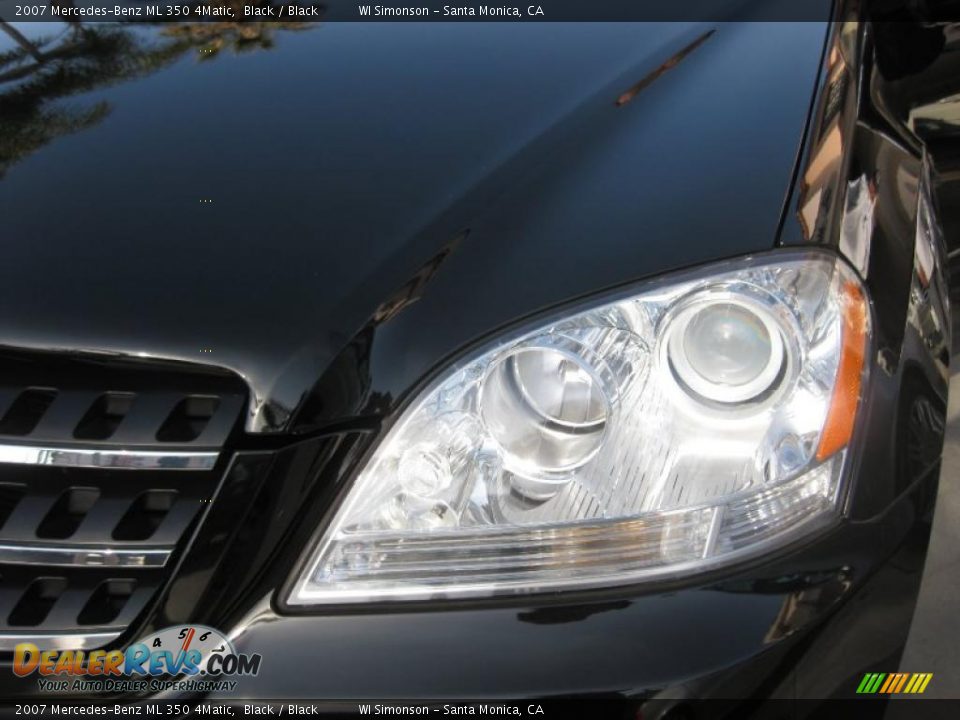 2007 Mercedes-Benz ML 350 4Matic Black / Black Photo #29