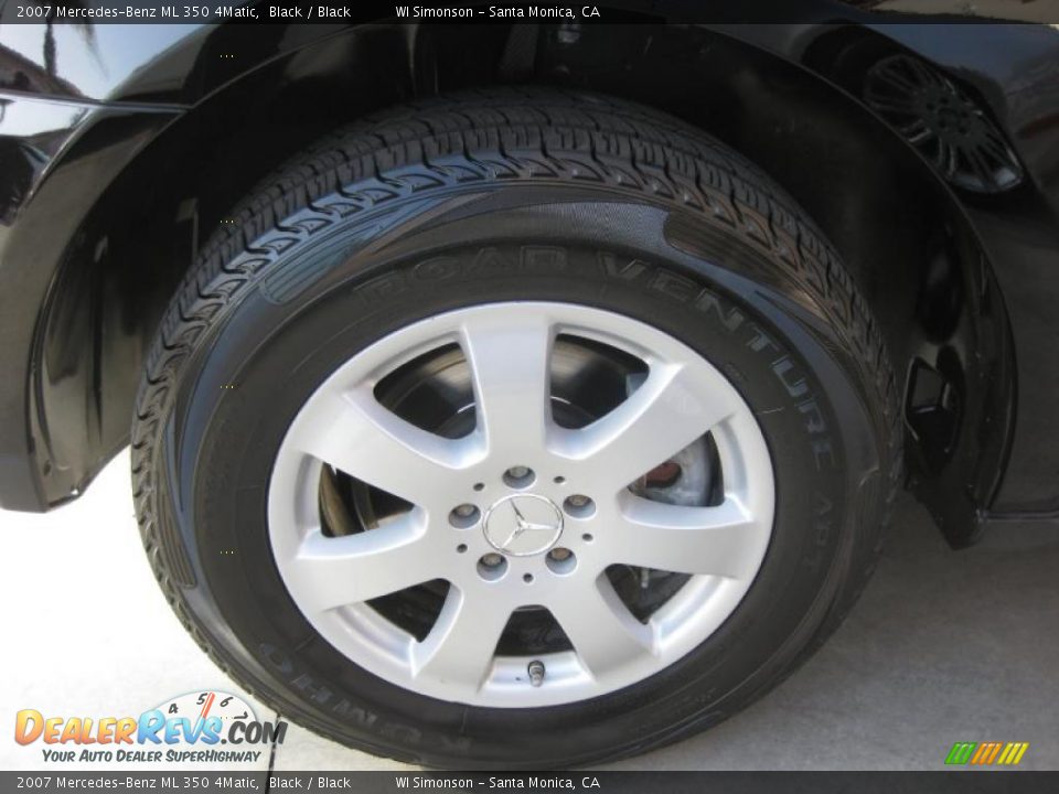 2007 Mercedes-Benz ML 350 4Matic Black / Black Photo #30