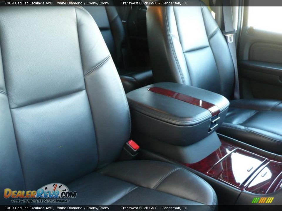 2009 Cadillac Escalade AWD White Diamond / Ebony/Ebony Photo #20