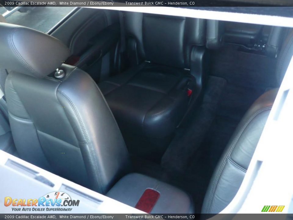 2009 Cadillac Escalade AWD White Diamond / Ebony/Ebony Photo #21