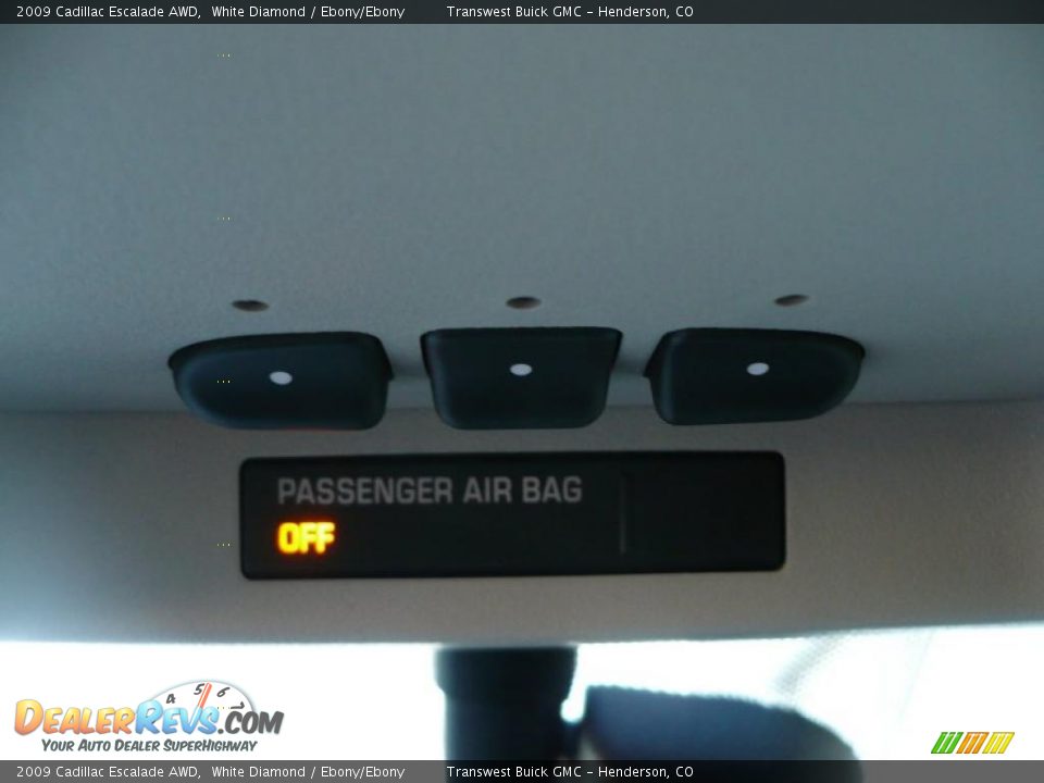 2009 Cadillac Escalade AWD White Diamond / Ebony/Ebony Photo #22