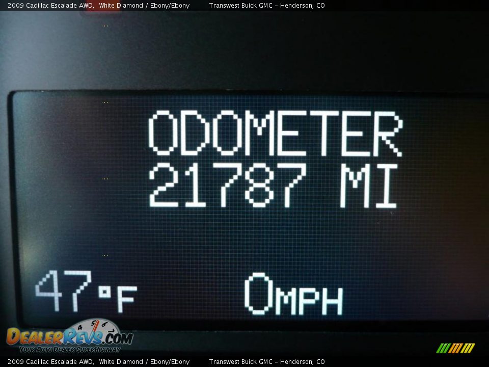 2009 Cadillac Escalade AWD White Diamond / Ebony/Ebony Photo #24