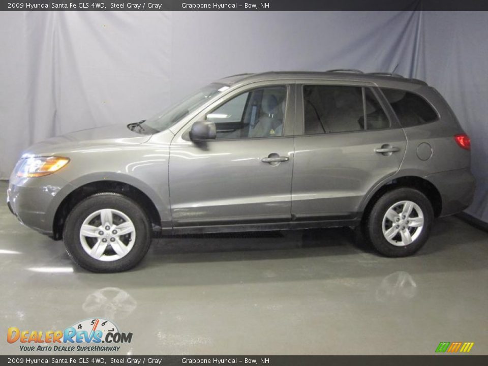 2009 Hyundai Santa Fe GLS 4WD Steel Gray / Gray Photo #2