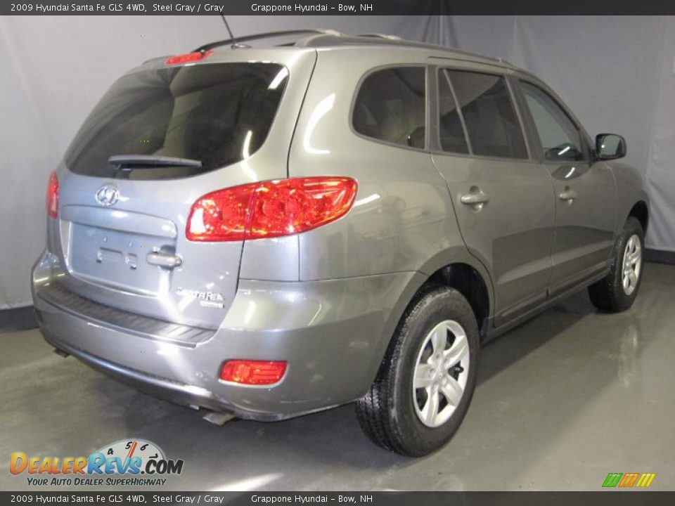 2009 Hyundai Santa Fe GLS 4WD Steel Gray / Gray Photo #3