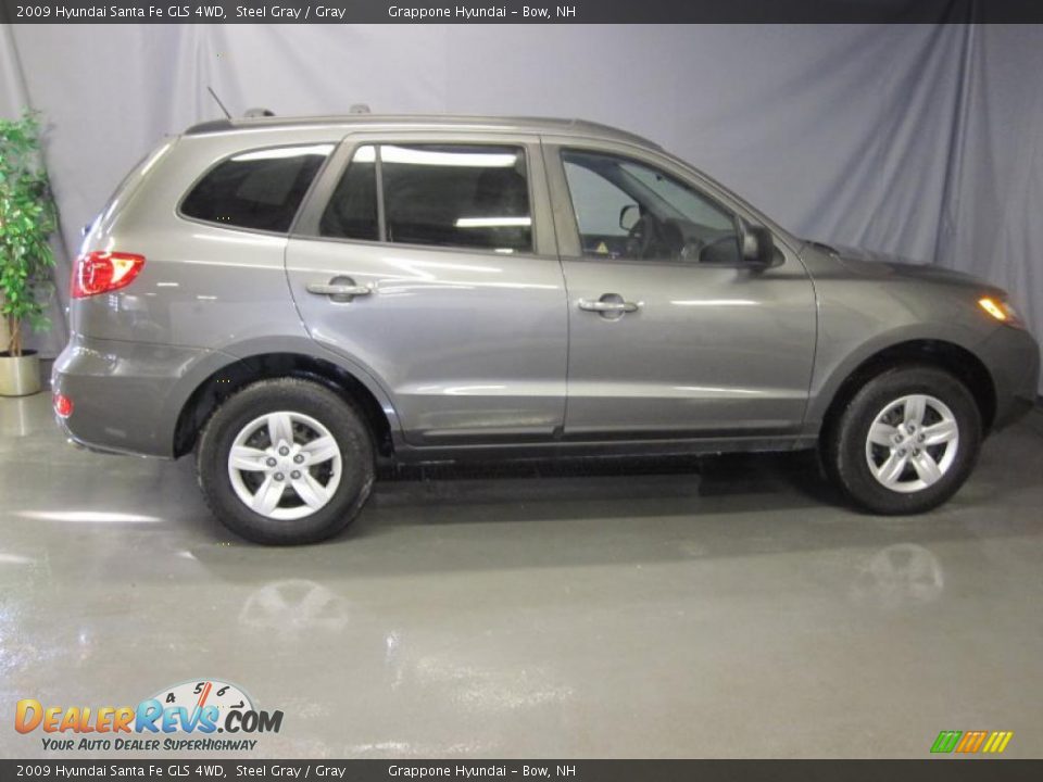 2009 Hyundai Santa Fe GLS 4WD Steel Gray / Gray Photo #4