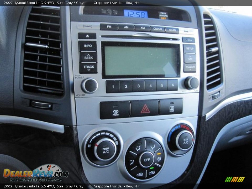 2009 Hyundai Santa Fe GLS 4WD Steel Gray / Gray Photo #10