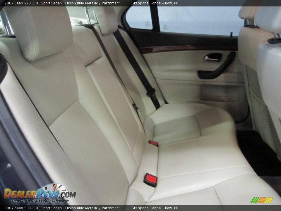 2007 Saab 9-3 2.0T Sport Sedan Fusion Blue Metallic / Parchment Photo #7