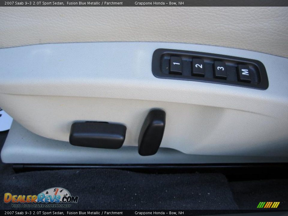 2007 Saab 9-3 2.0T Sport Sedan Fusion Blue Metallic / Parchment Photo #11