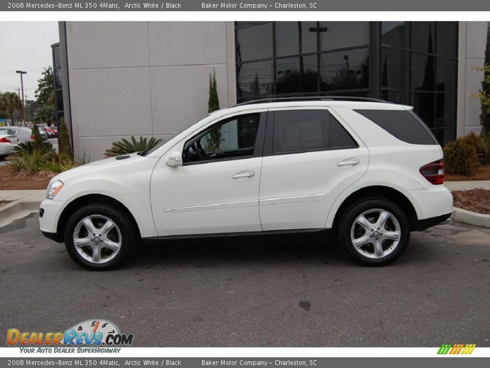 2008 Mercedes-Benz ML 350 4Matic Arctic White / Black Photo #2
