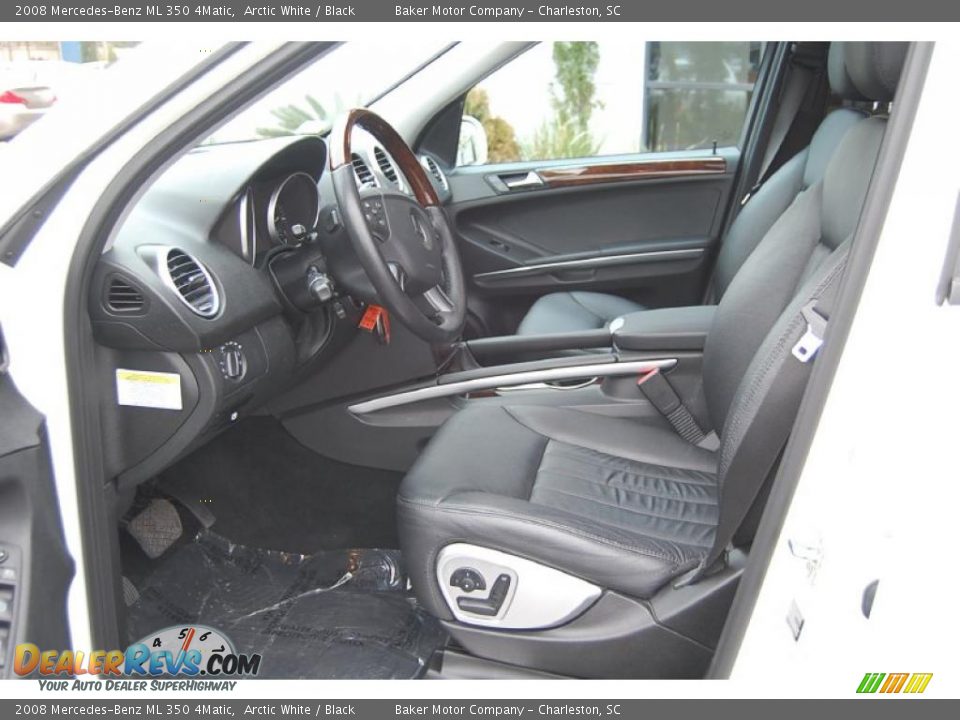 2008 Mercedes-Benz ML 350 4Matic Arctic White / Black Photo #5