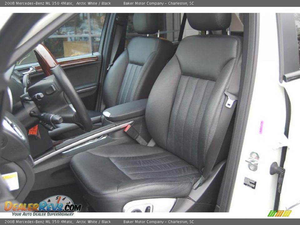 2008 Mercedes-Benz ML 350 4Matic Arctic White / Black Photo #6