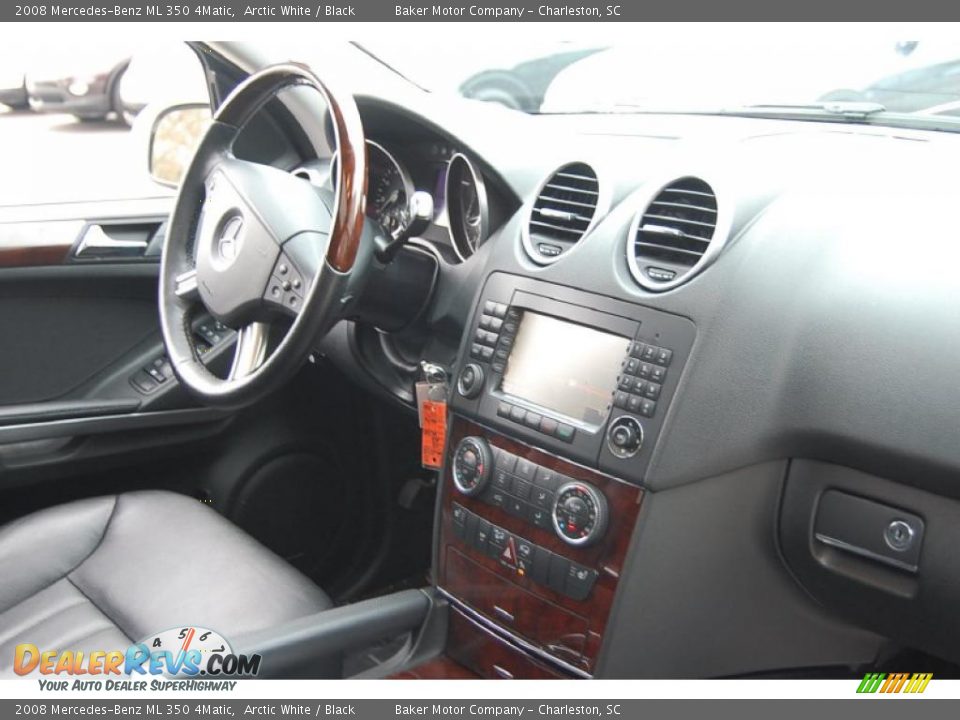 2008 Mercedes-Benz ML 350 4Matic Arctic White / Black Photo #11