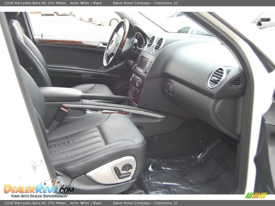 2008 Mercedes-Benz ML 350 4Matic Arctic White / Black Photo #12