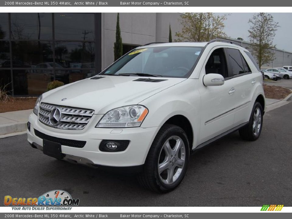2008 Mercedes-Benz ML 350 4Matic Arctic White / Black Photo #13
