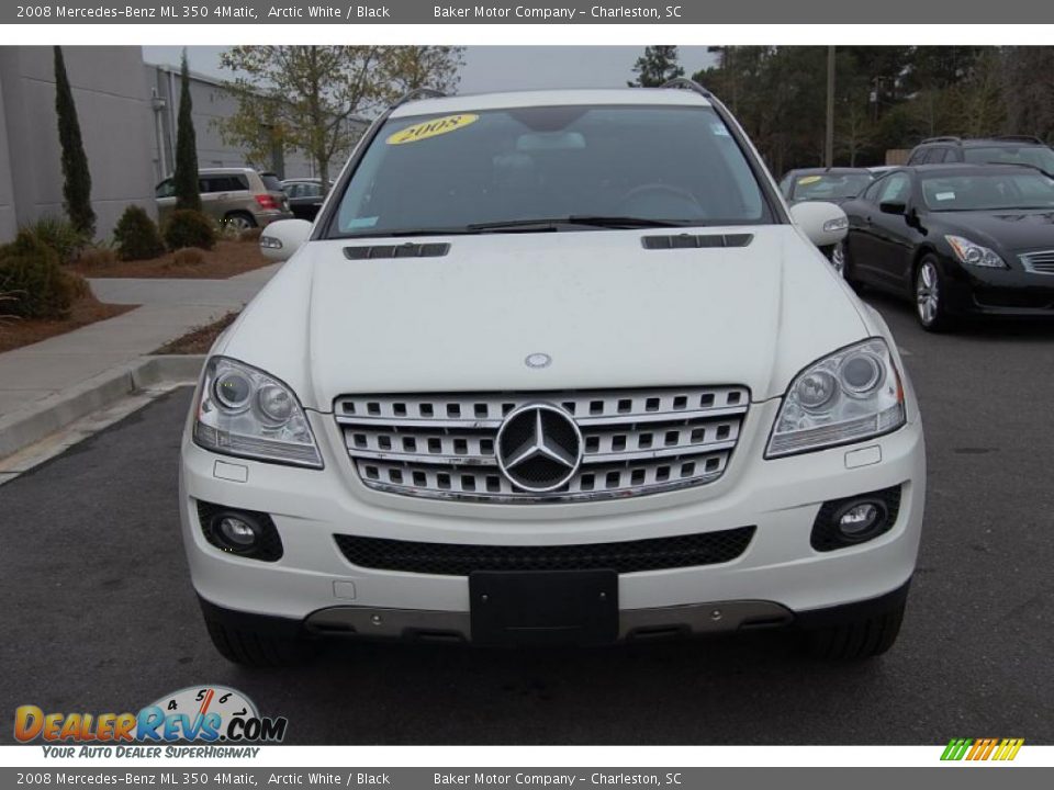 2008 Mercedes-Benz ML 350 4Matic Arctic White / Black Photo #14