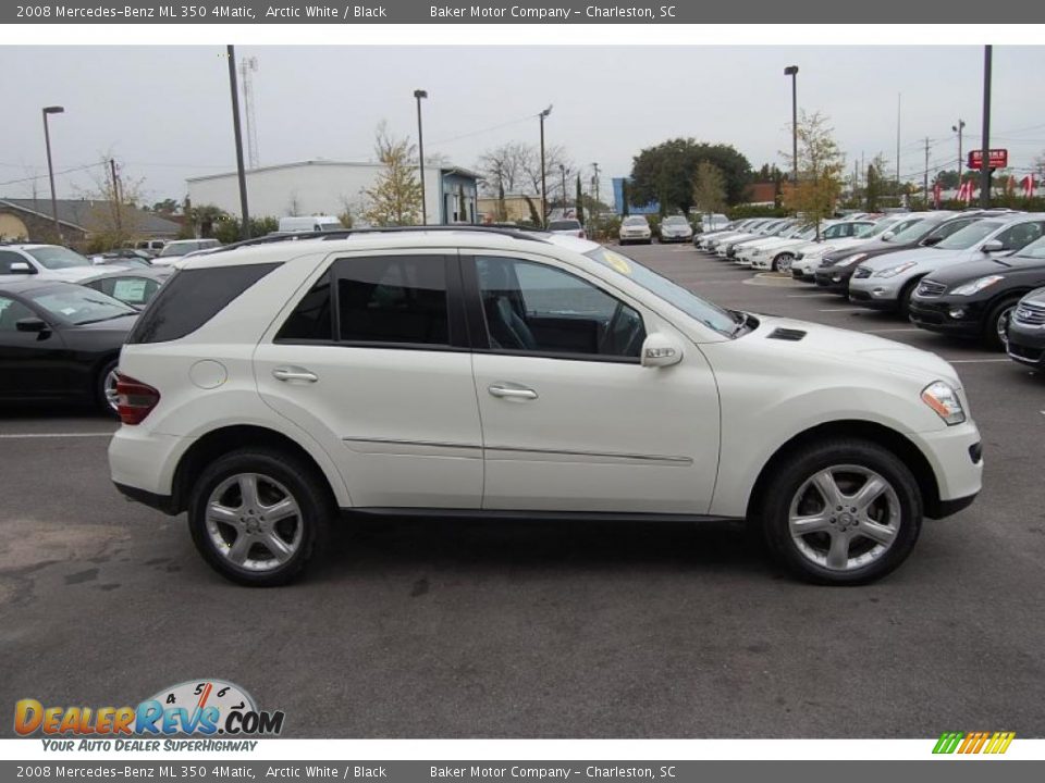 2008 Mercedes-Benz ML 350 4Matic Arctic White / Black Photo #15