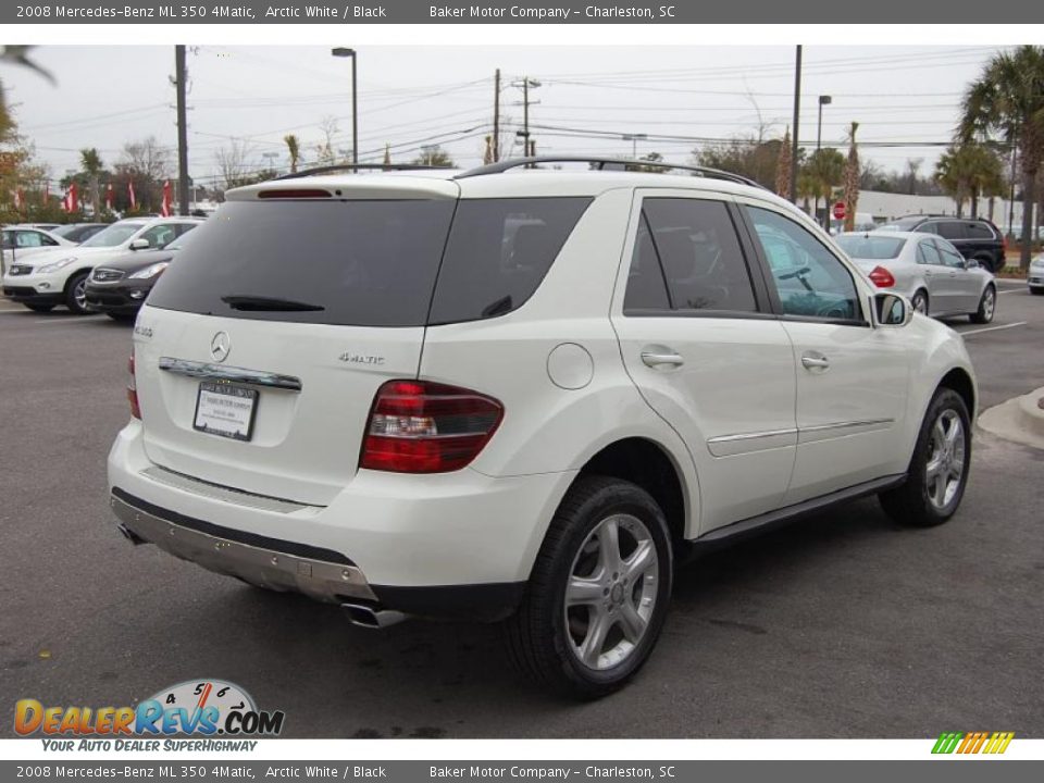2008 Mercedes-Benz ML 350 4Matic Arctic White / Black Photo #16