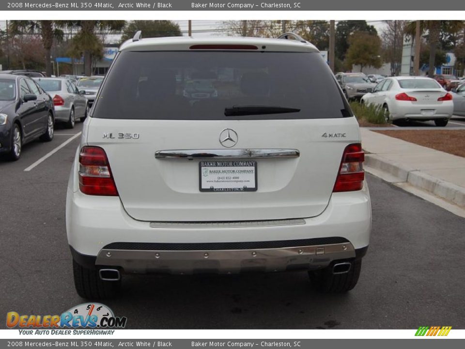 2008 Mercedes-Benz ML 350 4Matic Arctic White / Black Photo #17