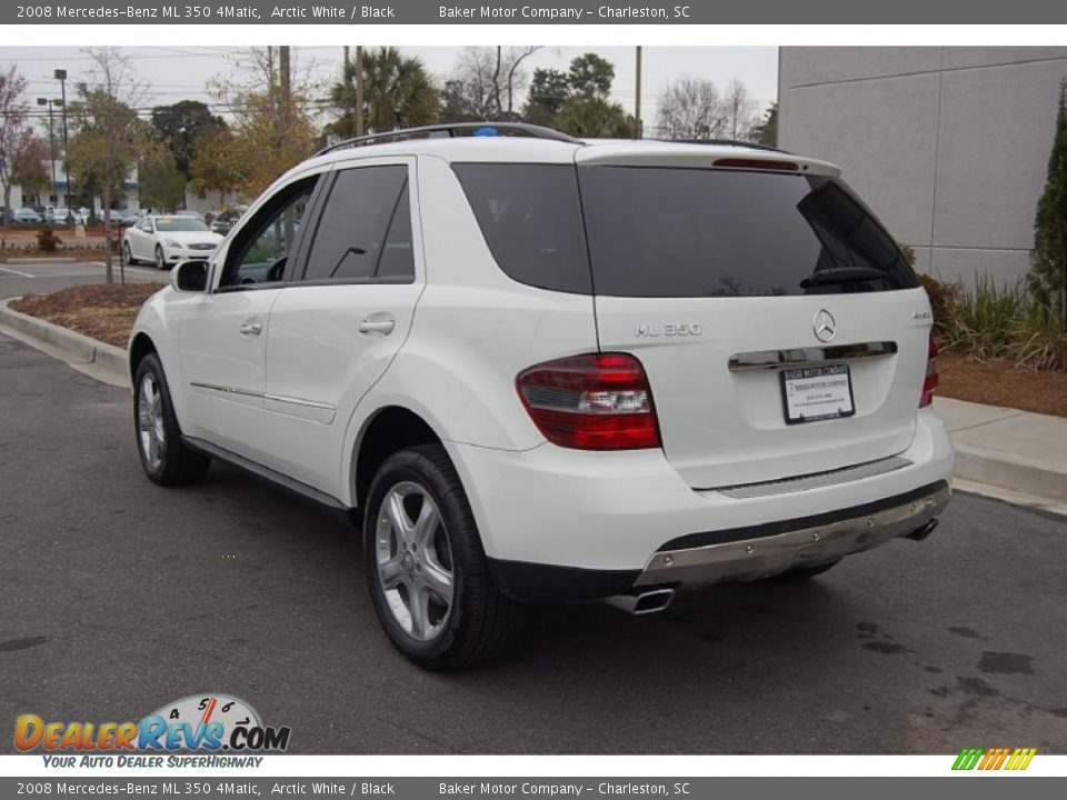 2008 Mercedes-Benz ML 350 4Matic Arctic White / Black Photo #18