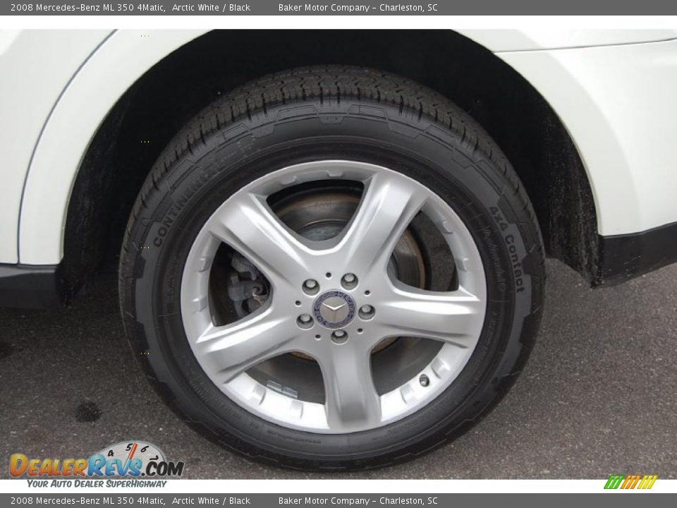 2008 Mercedes-Benz ML 350 4Matic Arctic White / Black Photo #19