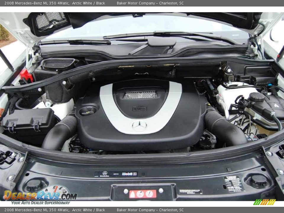 2008 Mercedes-Benz ML 350 4Matic Arctic White / Black Photo #21