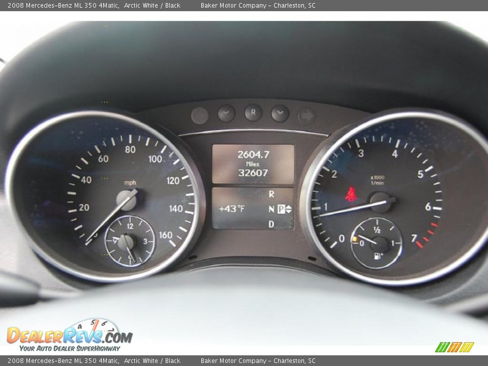 2008 Mercedes-Benz ML 350 4Matic Arctic White / Black Photo #23