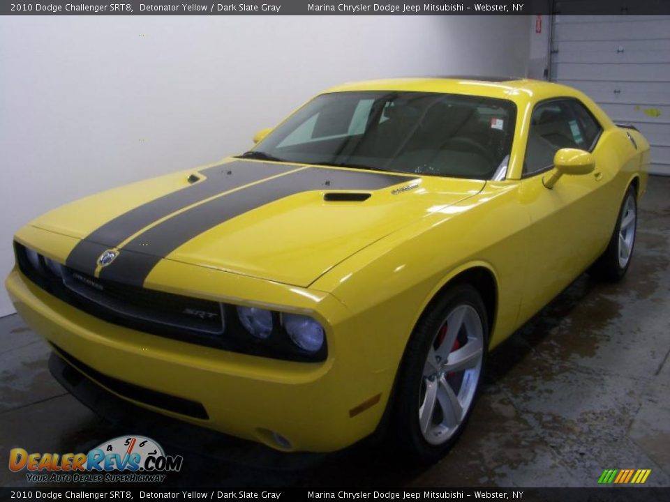 2010 Dodge Challenger SRT8 Detonator Yellow / Dark Slate Gray Photo #1