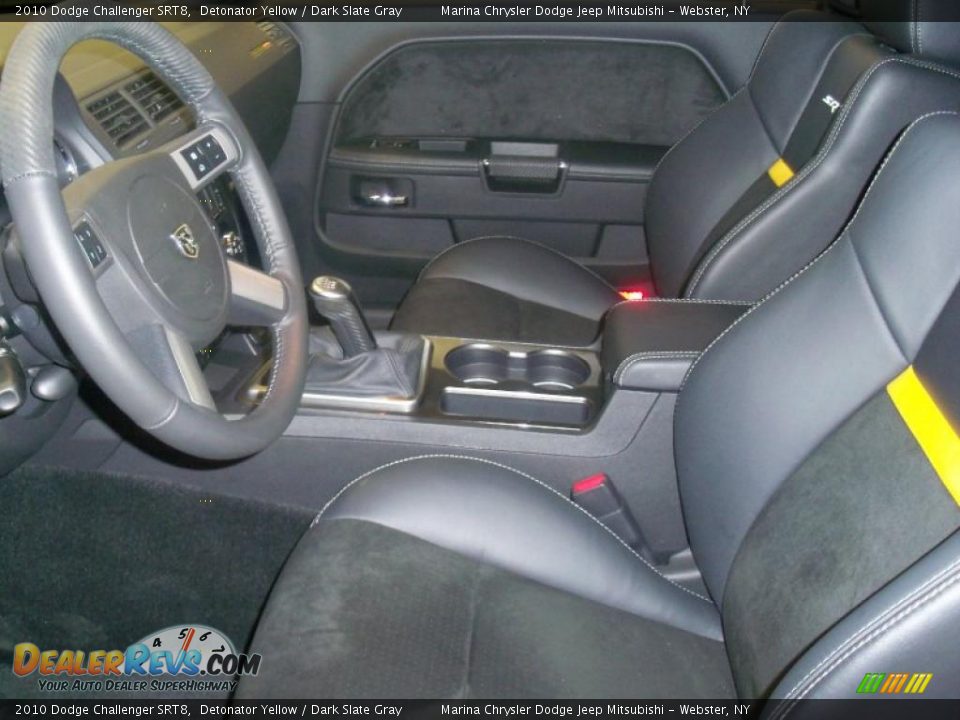 2010 Dodge Challenger SRT8 Detonator Yellow / Dark Slate Gray Photo #2