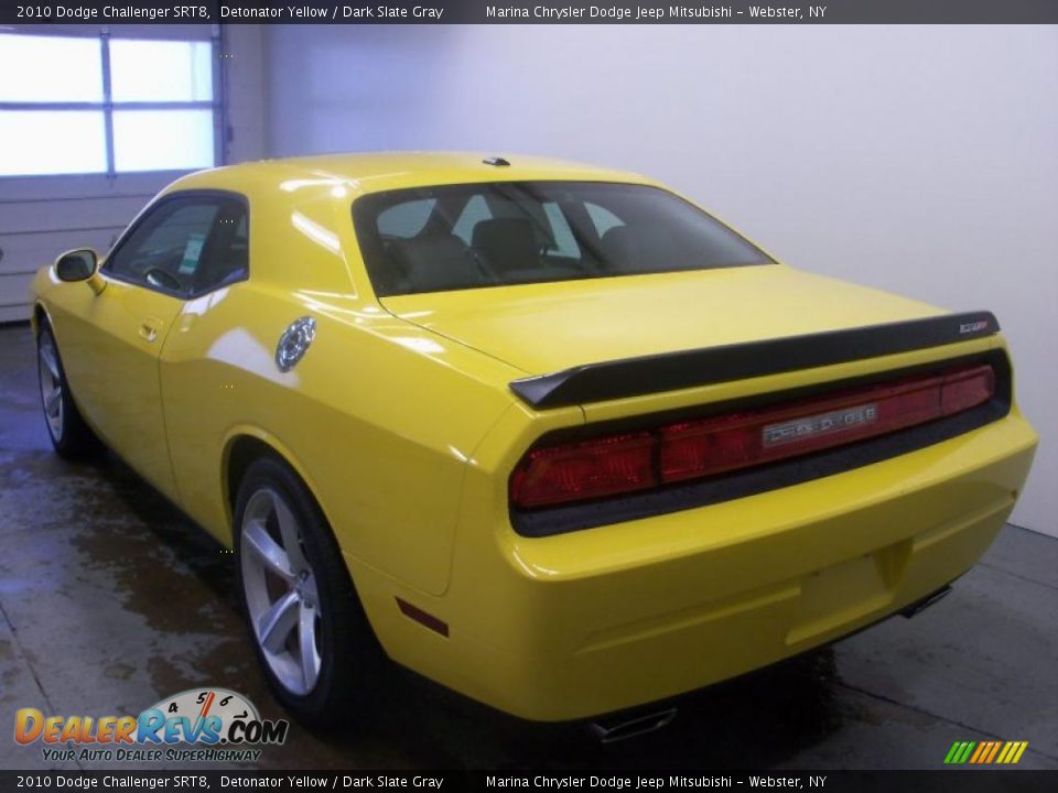 2010 Dodge Challenger SRT8 Detonator Yellow / Dark Slate Gray Photo #8
