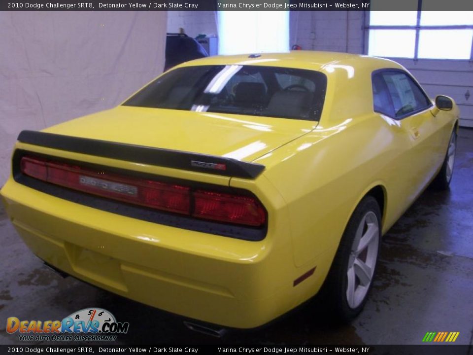 2010 Dodge Challenger SRT8 Detonator Yellow / Dark Slate Gray Photo #10