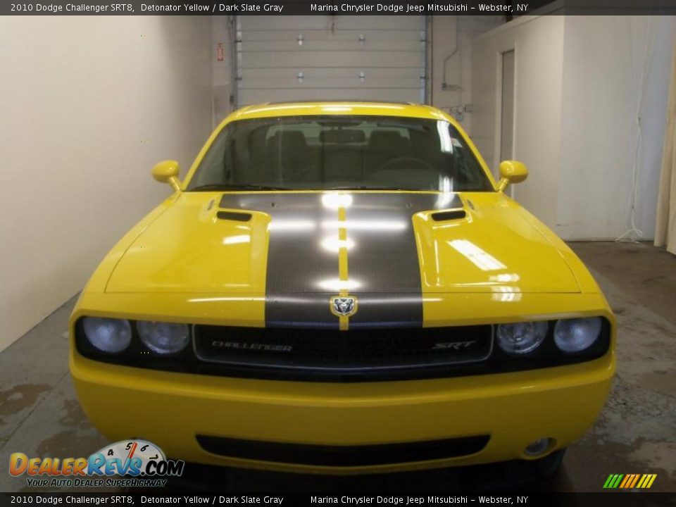 2010 Dodge Challenger SRT8 Detonator Yellow / Dark Slate Gray Photo #12