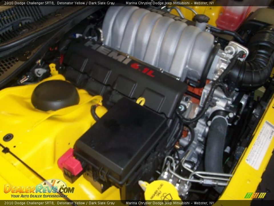 2010 Dodge Challenger SRT8 Detonator Yellow / Dark Slate Gray Photo #14