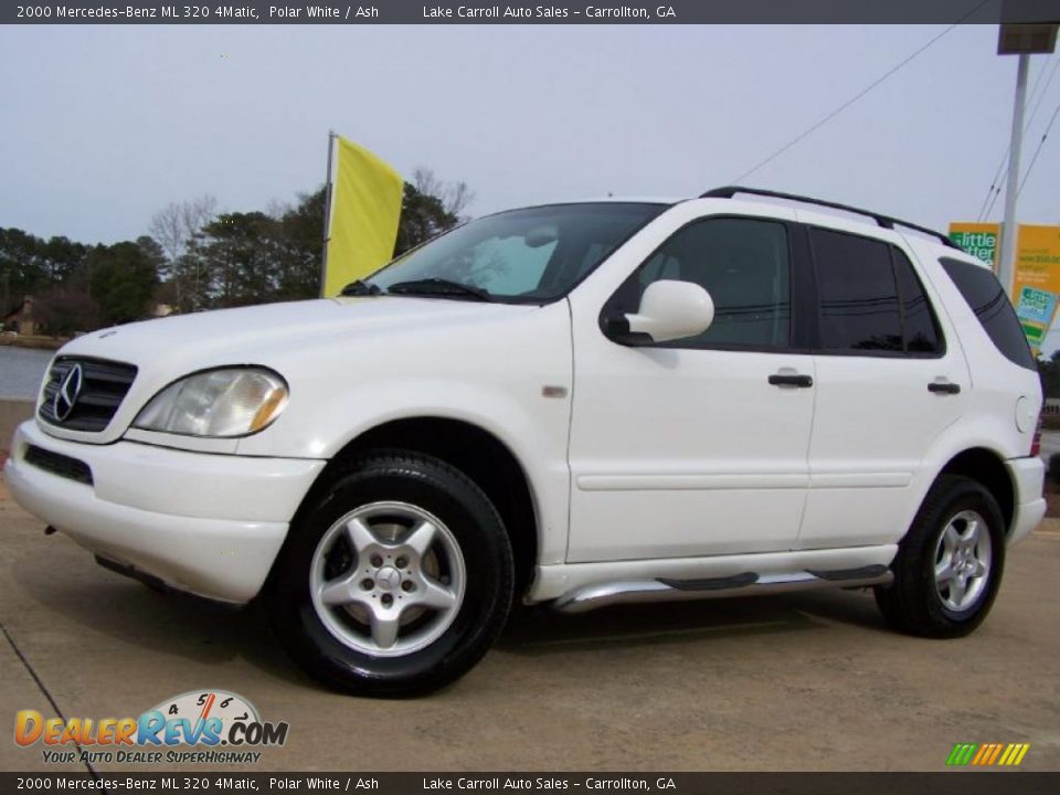 2000 Mercedes-Benz ML 320 4Matic Polar White / Ash Photo #1